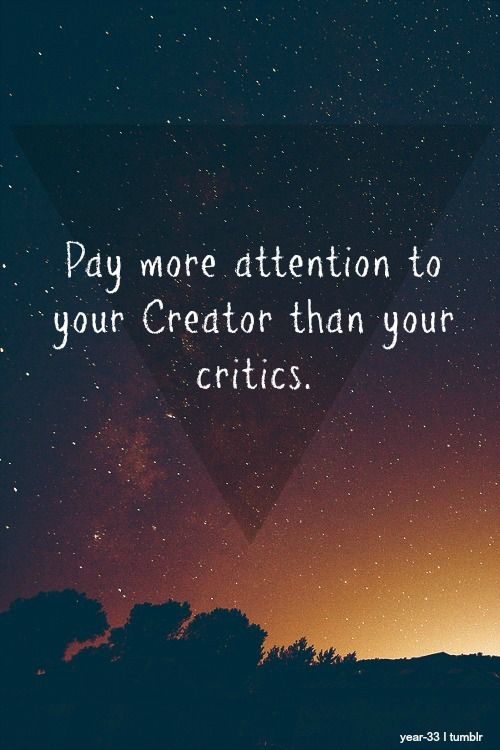 creator vs critics